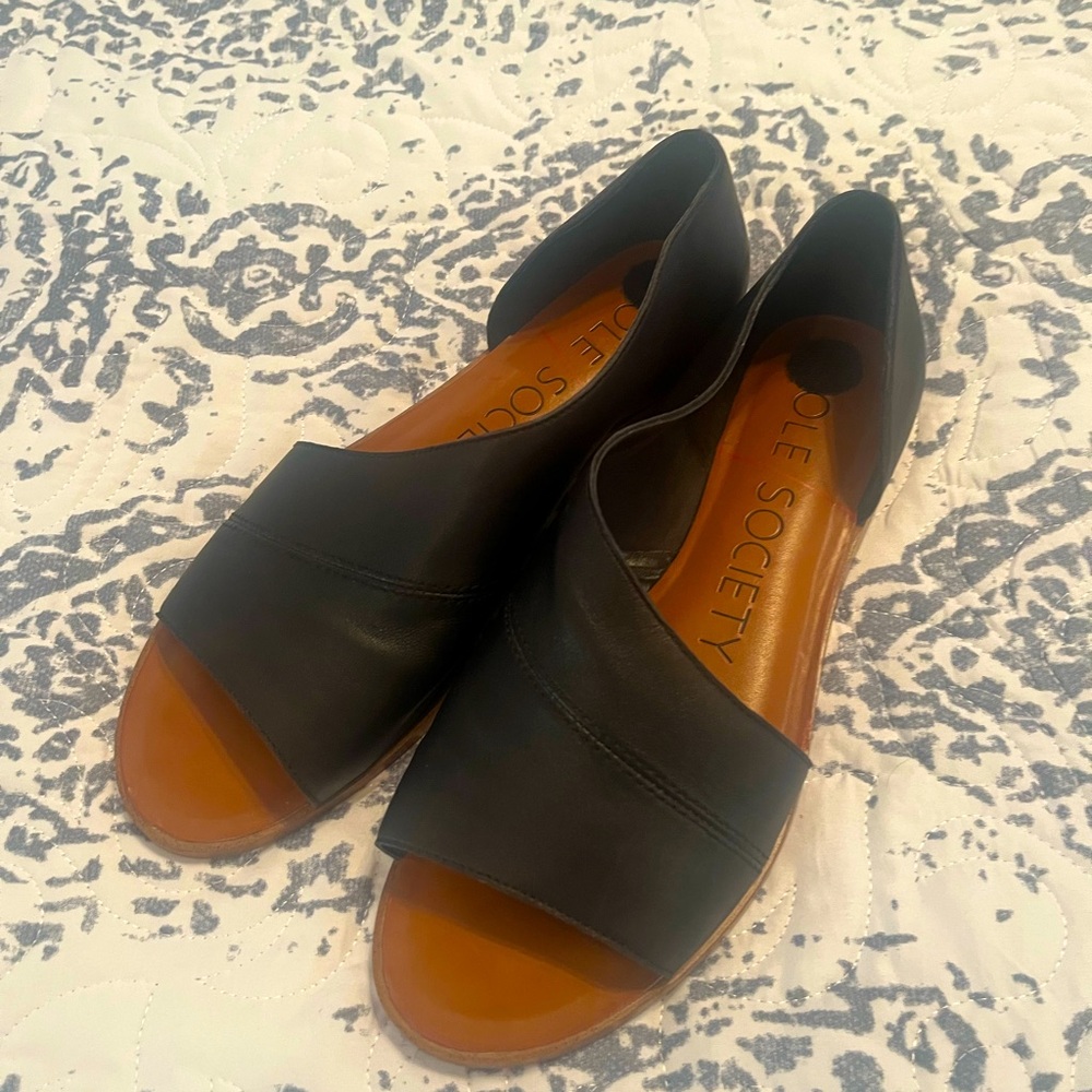 Sole Society Wome's Black Flats & Loafers Size 8